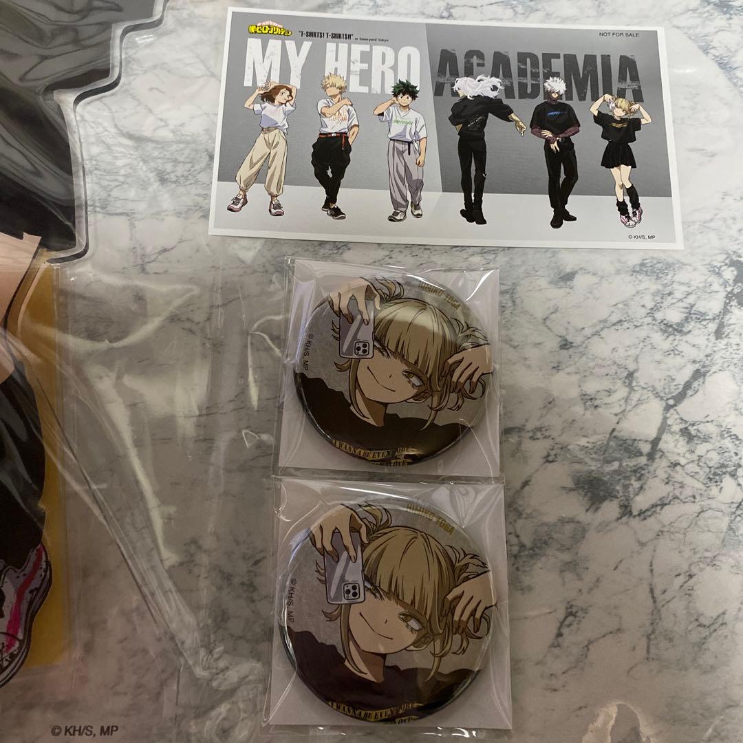 ヒロアカ ベースヤード アクリルメガフィギュア トガヒミコ 缶バッジ