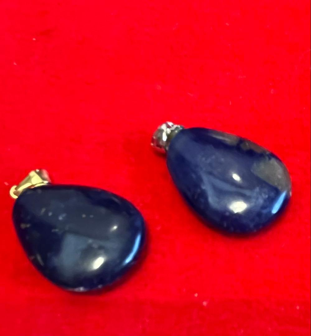 トルコ石　ラピスラズリ　ペンダントトップ　チャームヘッド