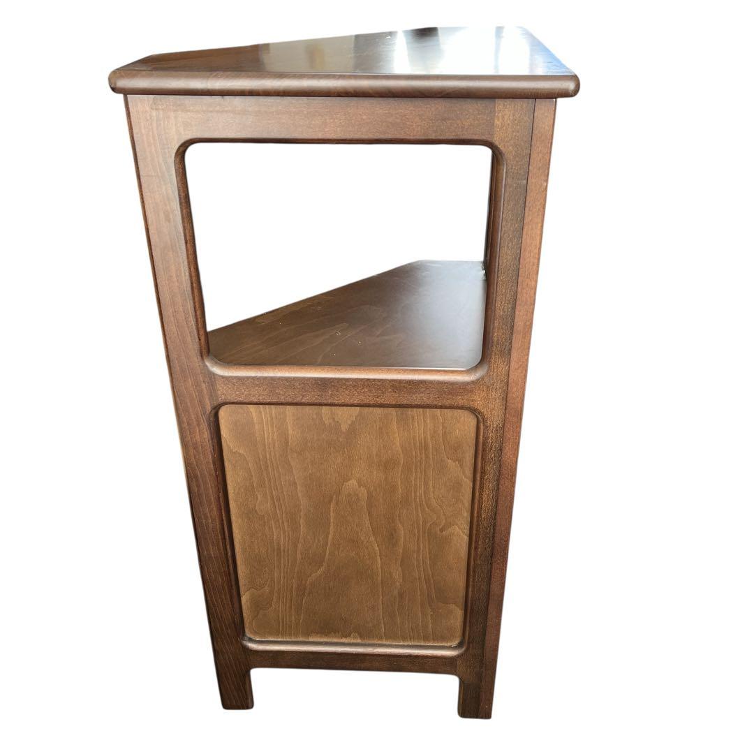 Karimoku カリモク 三角コーナータイプ 電話台 花台 収納棚 ビンテージ