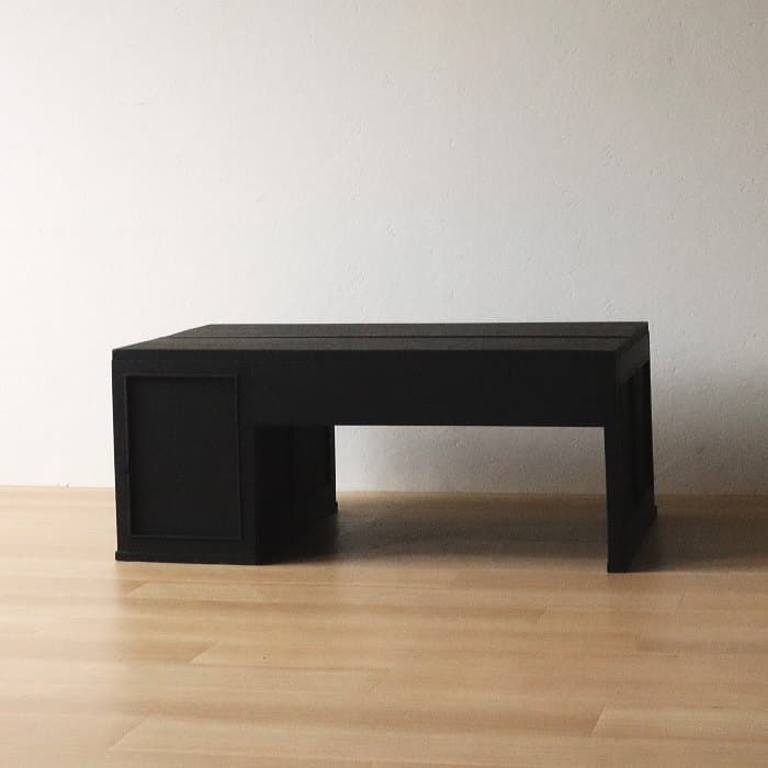 アンティーク 引き出し5杯 黒色 文机 古家具 古道具 レトロ