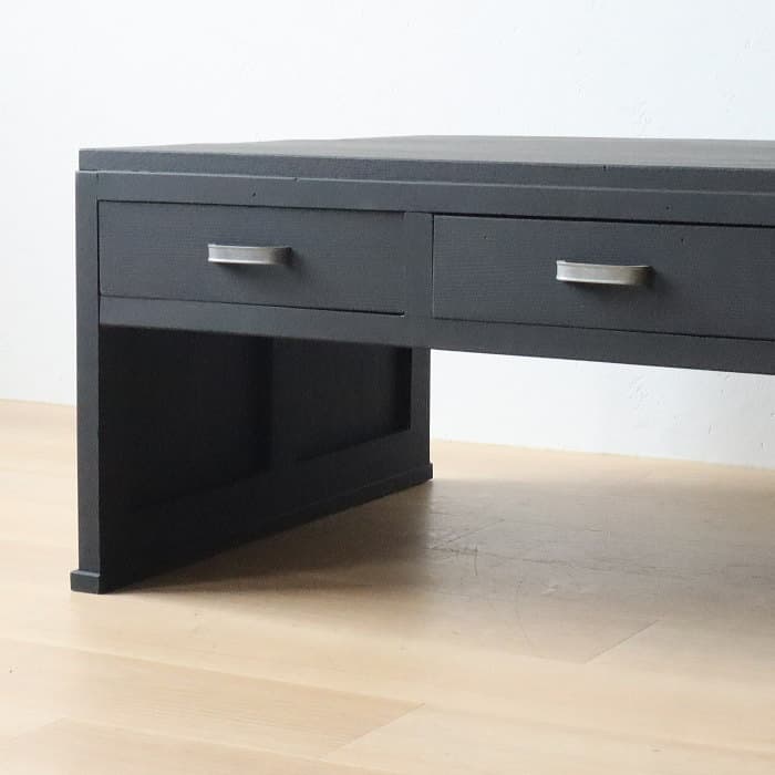 アンティーク 引き出し5杯 黒色 文机 古家具 古道具 レトロ