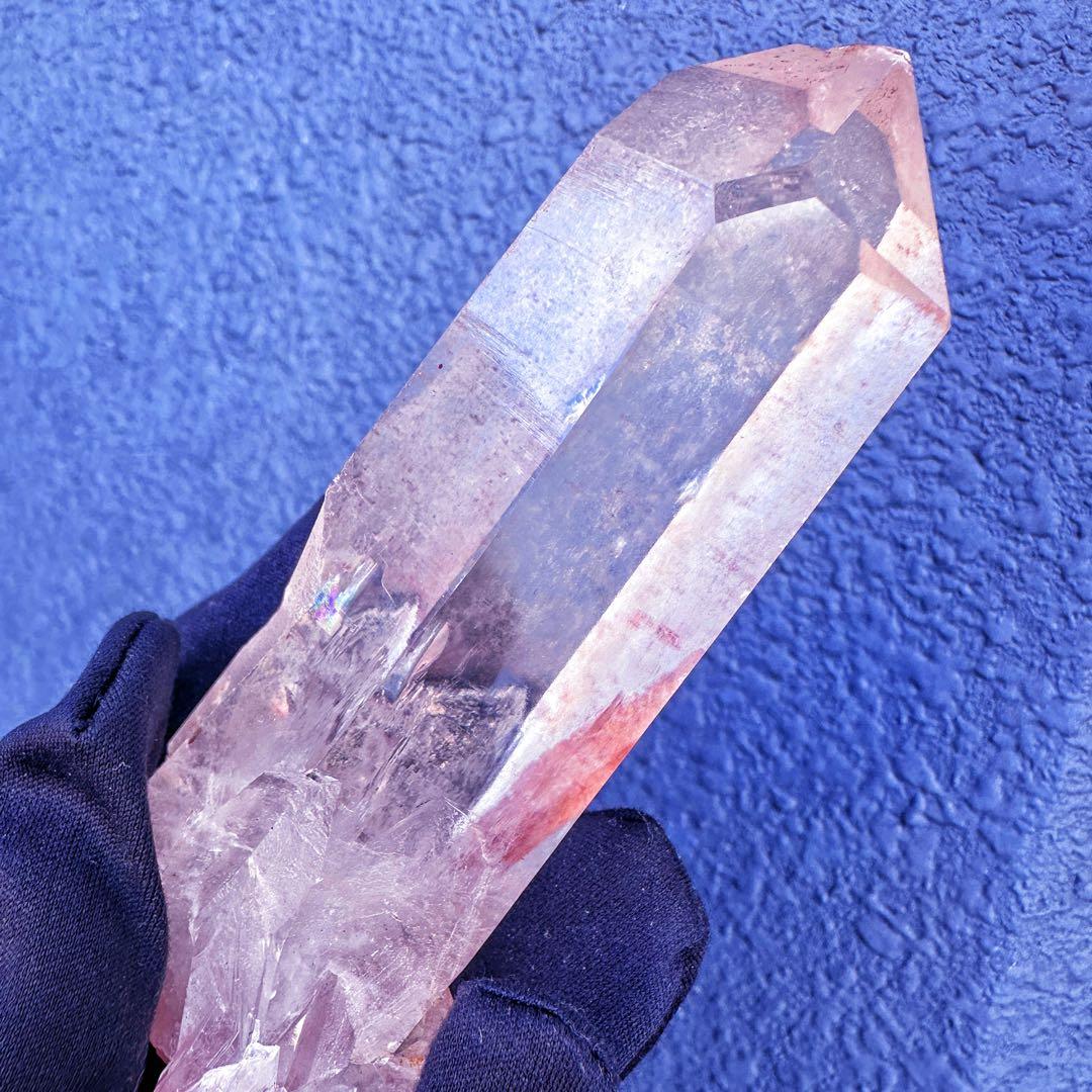 高透明度❗️超綺麗♡マニカラン産レインボー☆ピンクヒマラヤ水晶クラスターA1476