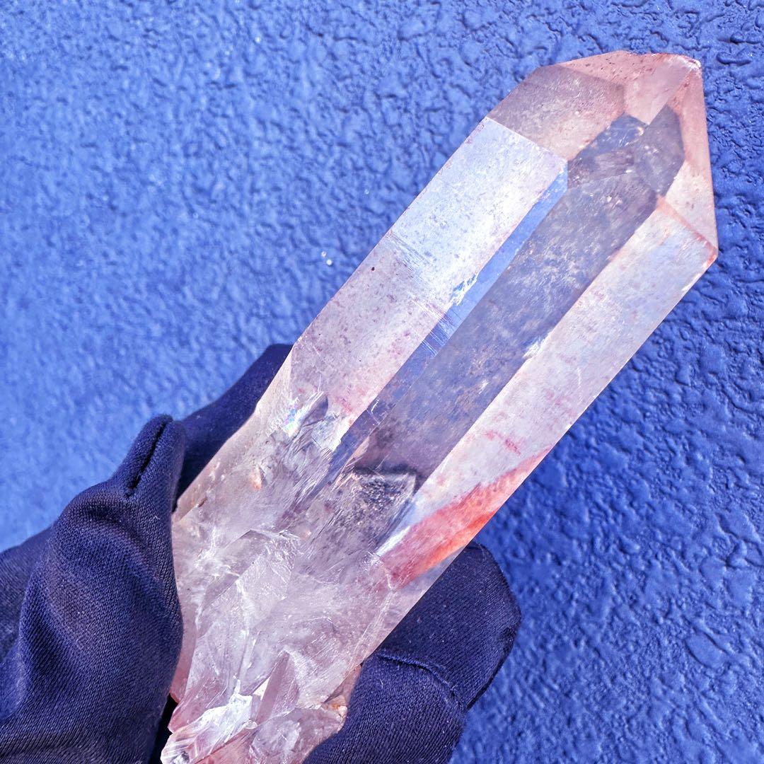 高透明度❗️超綺麗♡マニカラン産レインボー☆ピンクヒマラヤ水晶クラスターA1476