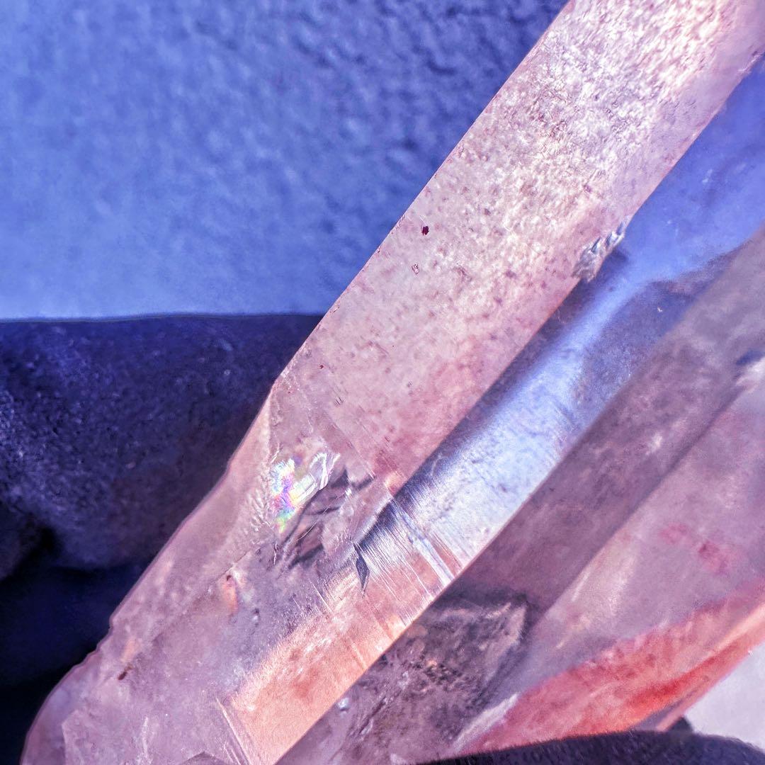 高透明度❗️超綺麗♡マニカラン産レインボー☆ピンクヒマラヤ水晶クラスターA1476