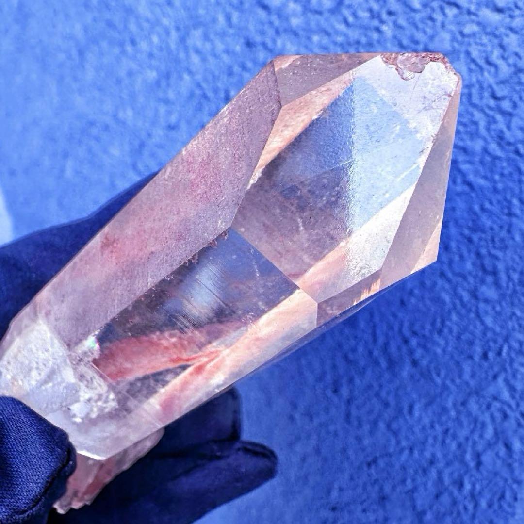 高透明度❗️超綺麗♡マニカラン産レインボー☆ピンクヒマラヤ水晶クラスターA1476