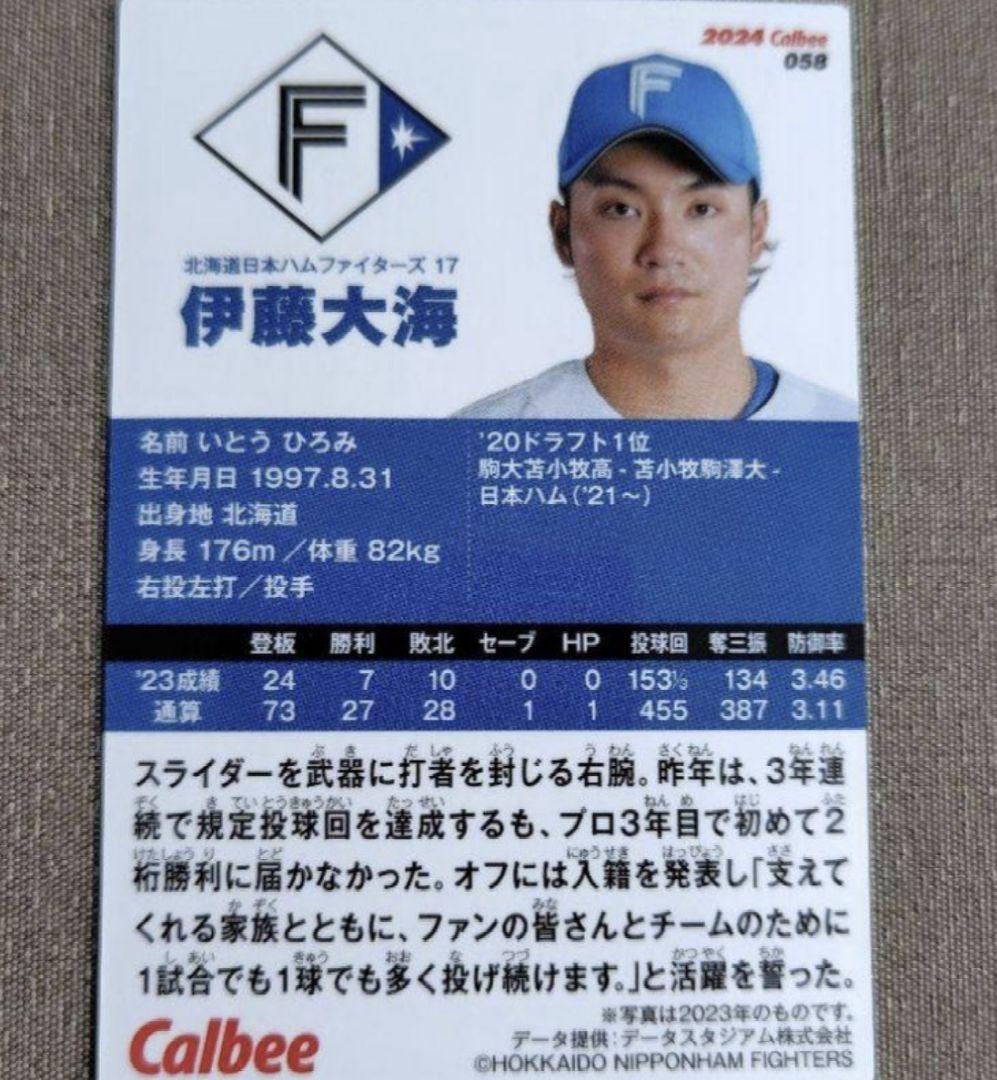伊藤大海 プロ野球チップス2024 エラーカード - メルカリ