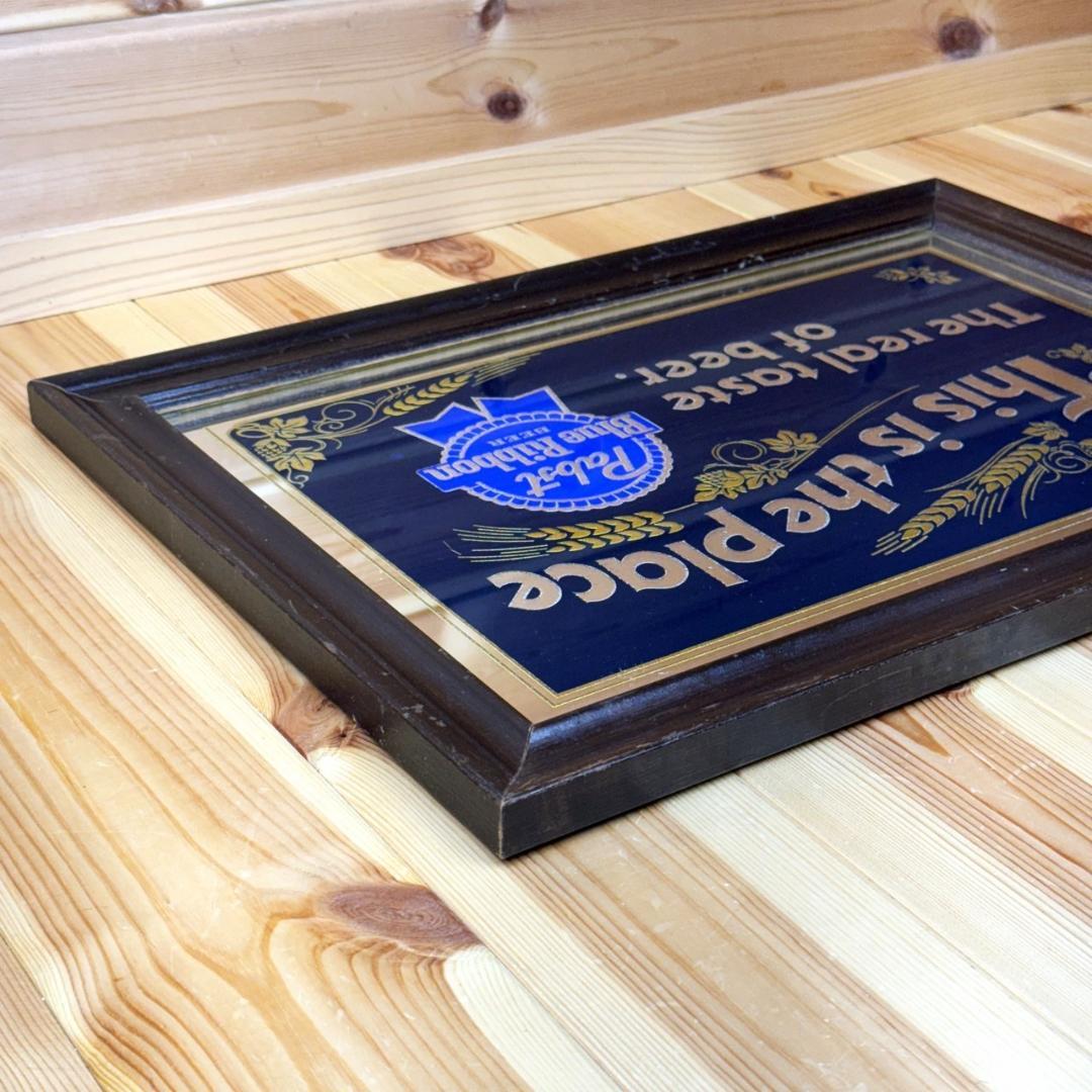 Pabst Blue Ribbon ビンテージ パブミラー パブスト 鏡 ビール