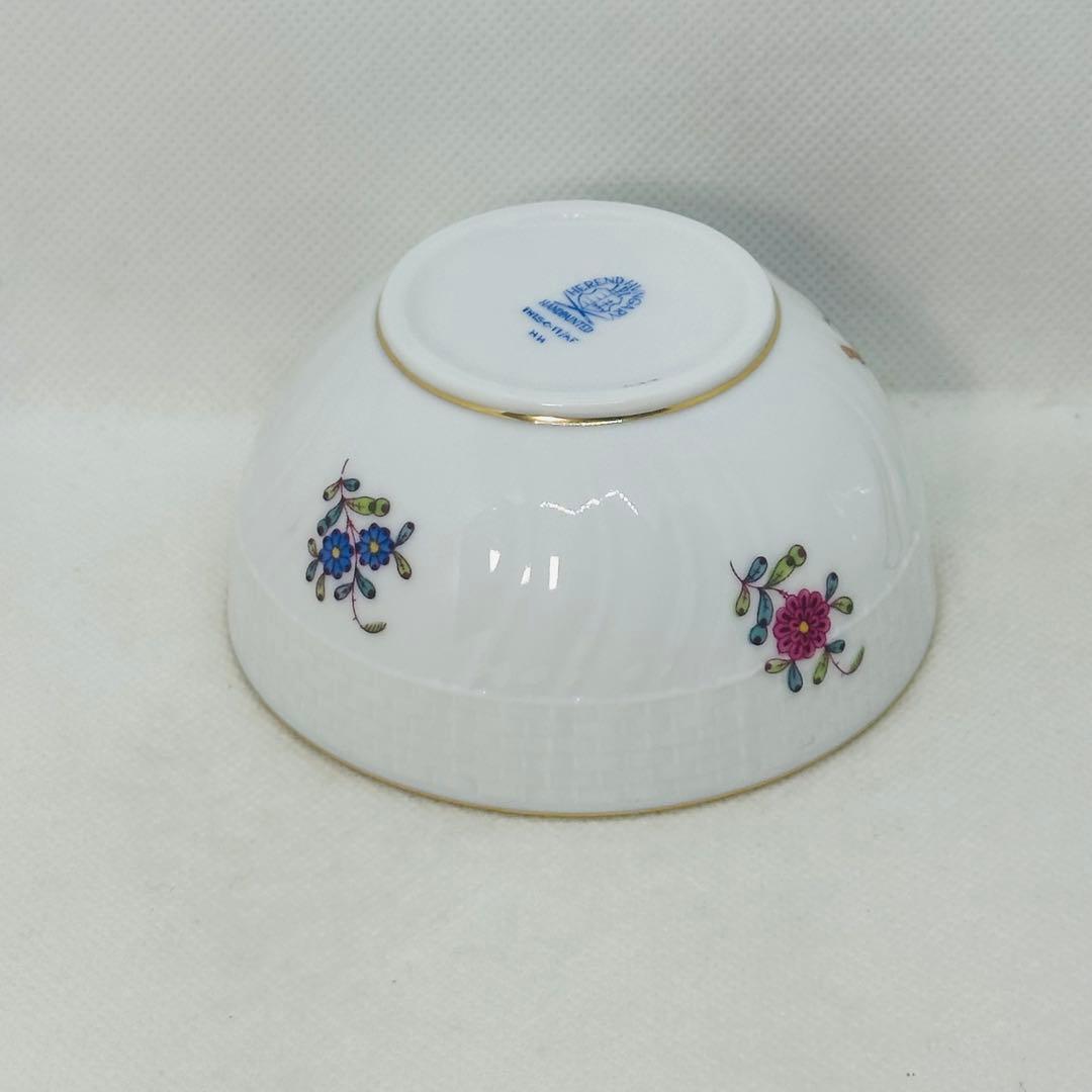 未使用 ヘレンド アポニーフラワー マルボンボン バタフライ 蝶 ボンボ