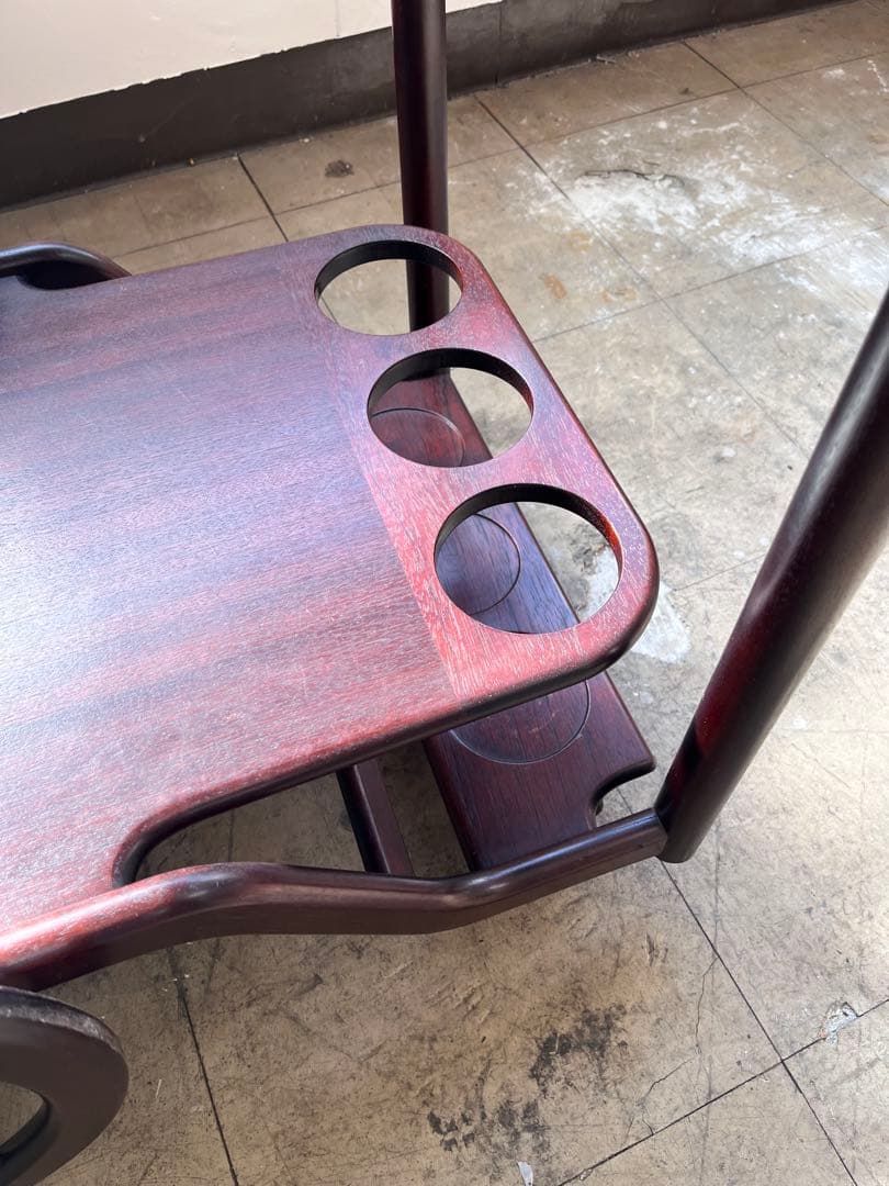 木製ワゴン　北欧レトロ　キッチンカート　トローリーワゴン　※直接引き取り可