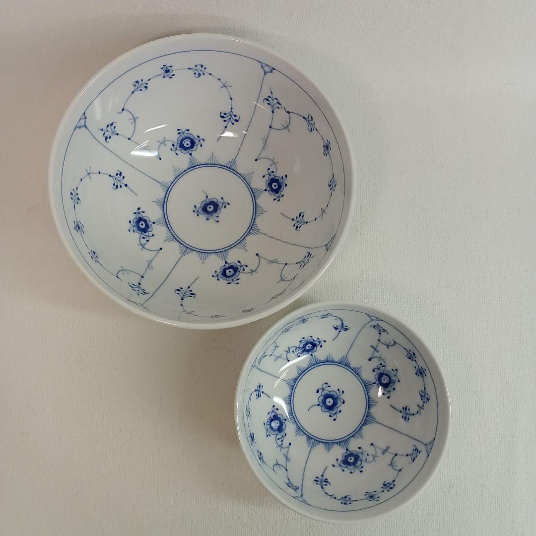 ロイヤルコペンハーゲン　ブルーフルーテッド　メガボウルセット