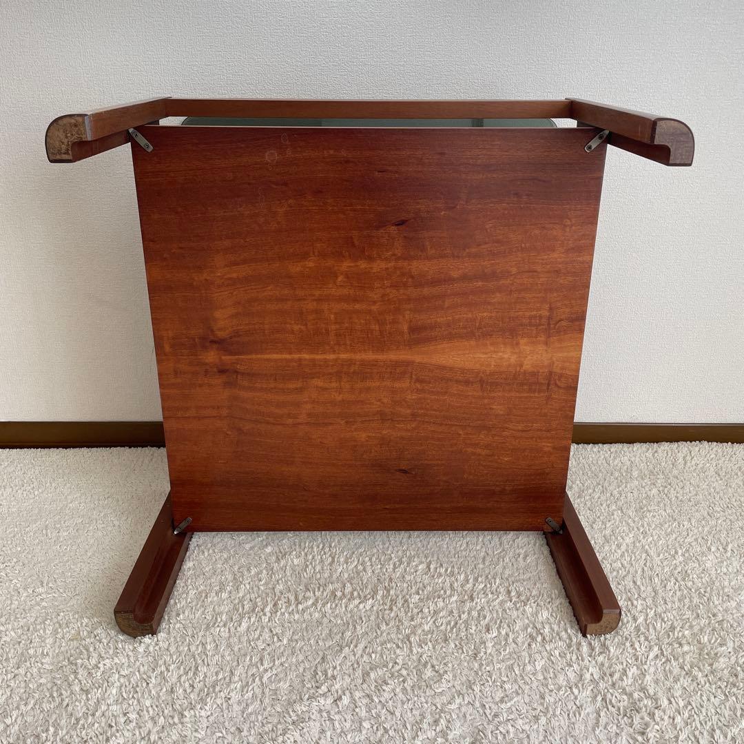 Myer メイヤー スモークガラストップ ローテーブル ヴィンテージ