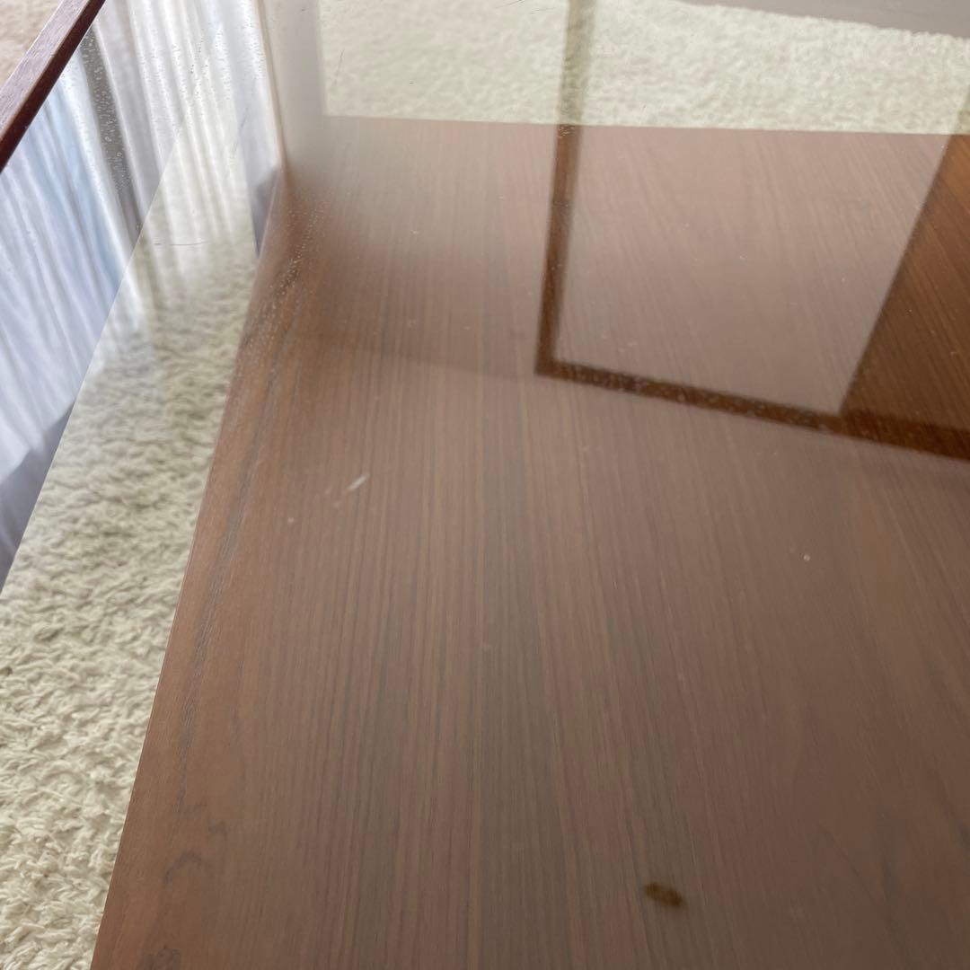 Myer メイヤー スモークガラストップ ローテーブル ヴィンテージ