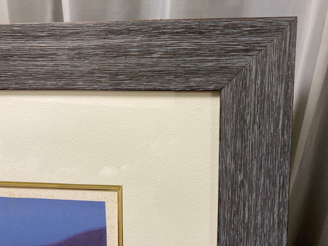 リトグラフ 風景画【フランシスコ・ボッシュ】 「教会の見える夜景