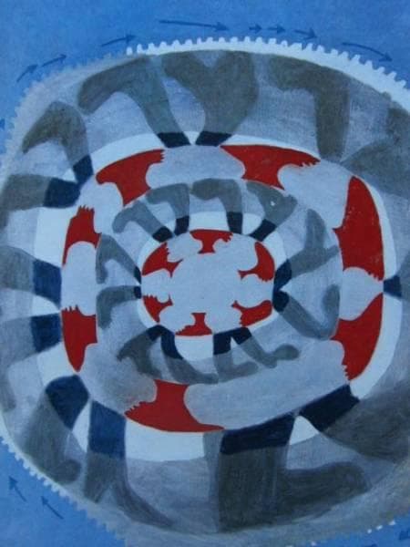 伊藤　久三郎、KOPFFUSSER、額装用画集より、新品額装付、状態良好