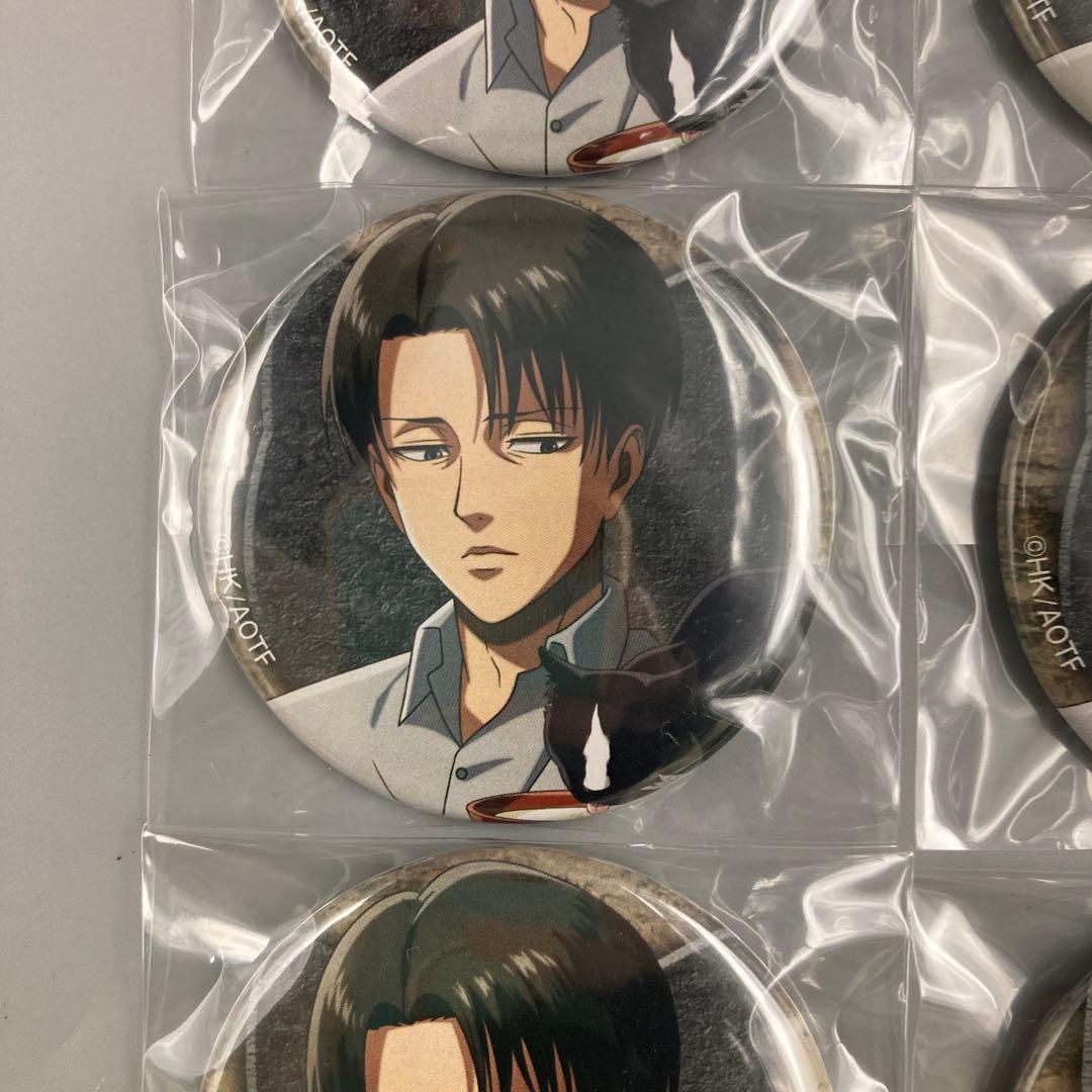 進撃の巨人 プリンセスカフェ 猫 リヴァイ 缶バッジ6個セット - メルカリ