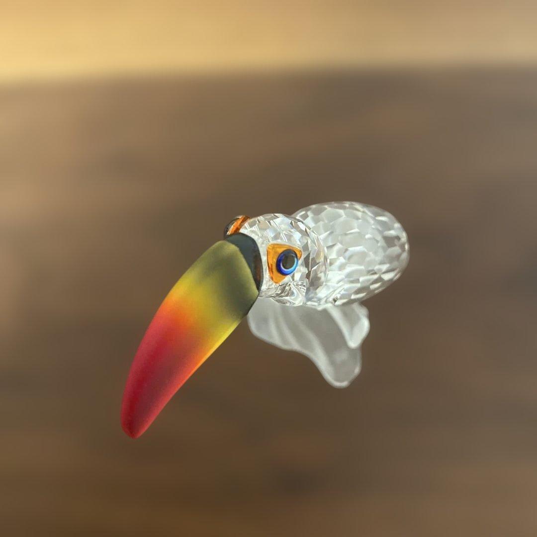 スワロフスキー置物　鳥　オオハシ