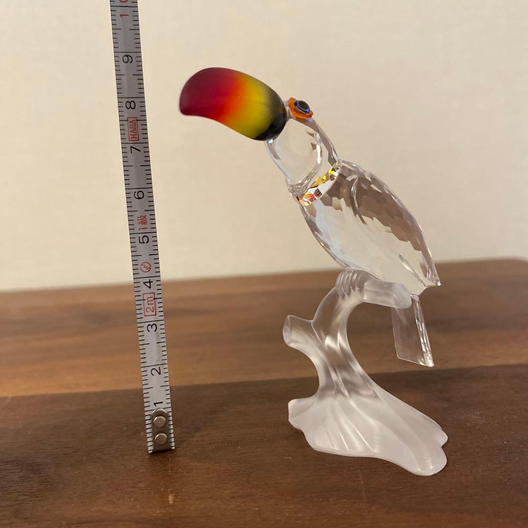 スワロフスキー置物　鳥　オオハシ