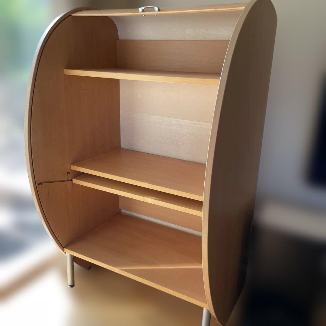 ナチュラル木製収納キャビネット