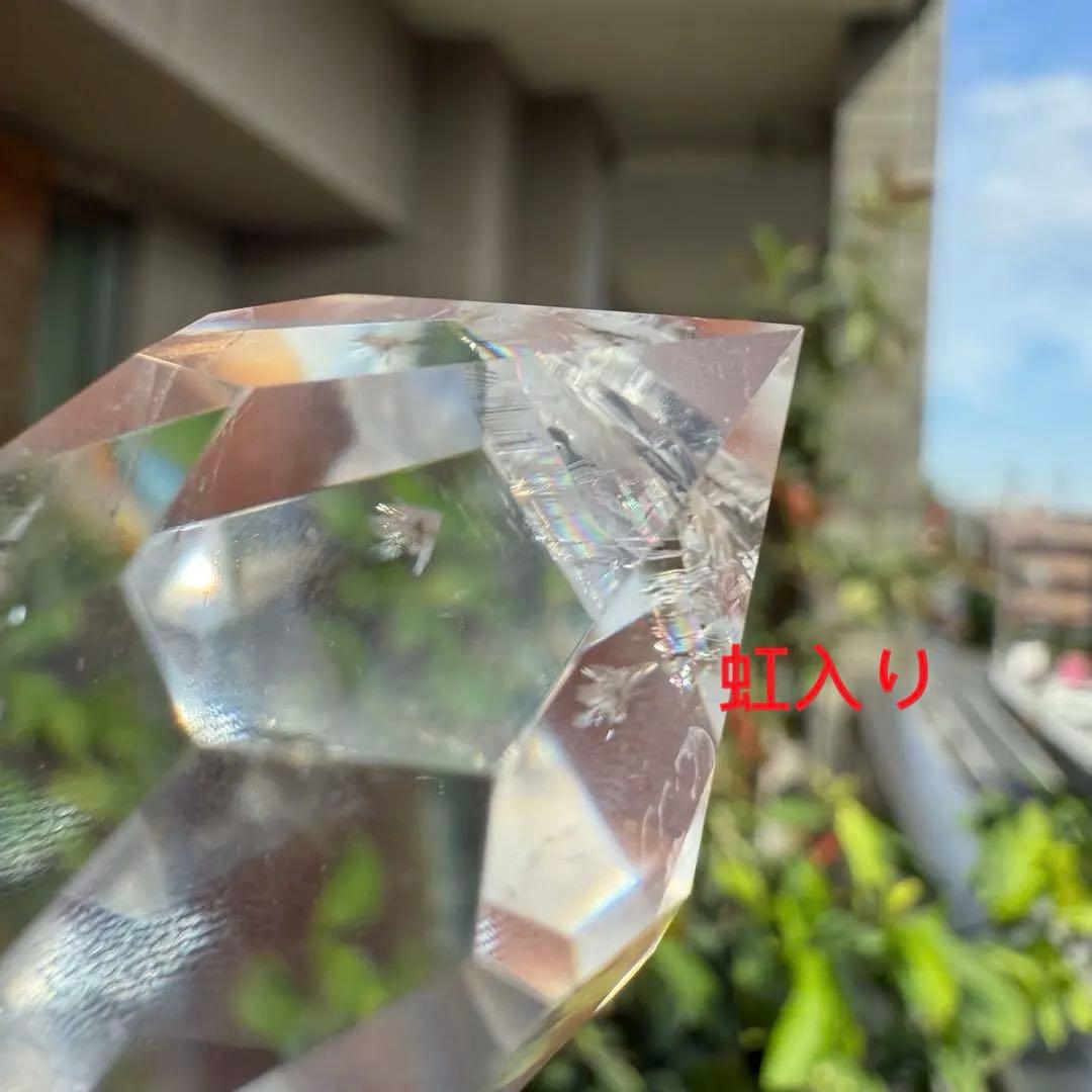 高品質　ヒマラヤ産　レムリアンシード　水晶　ファセットカット　置物　自然石①