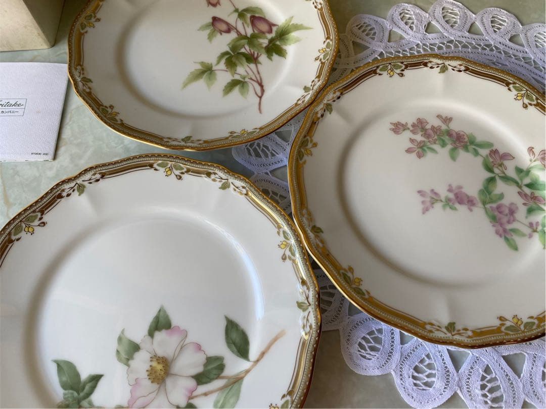 新品 未使用 ノリタケ ガラ コンテッサ ケーキ皿 デザート皿 18cm セット