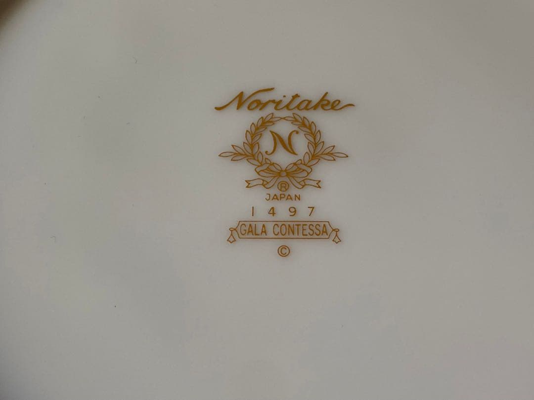 新品 未使用 ノリタケ ガラ コンテッサ ケーキ皿 デザート皿 18cm セット