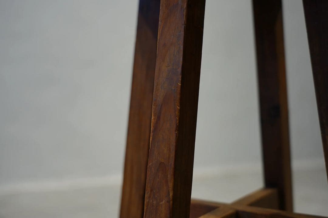 丸スツール　木製　昭和レトロ　アンティーク　ビンテージチェア