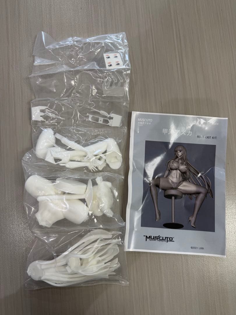 muscuto 1/6 甲河アスカ 対魔忍アサギ 未組み立てレジンキット