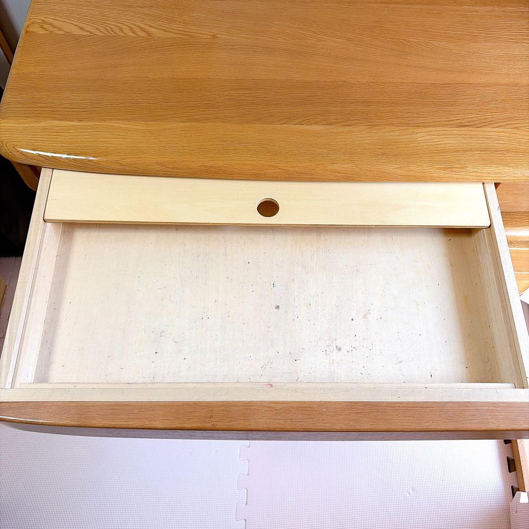 Kishi　机のみ【送料込み】カリモク　学習机　デスクワゴン付き