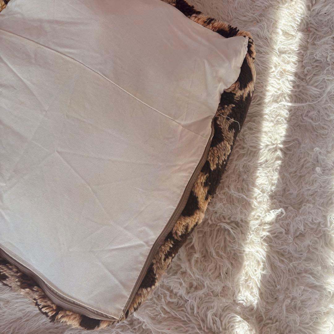 モロッコプフ ビンテージ 80年代 プフ オットマン ベニワレン ブラック