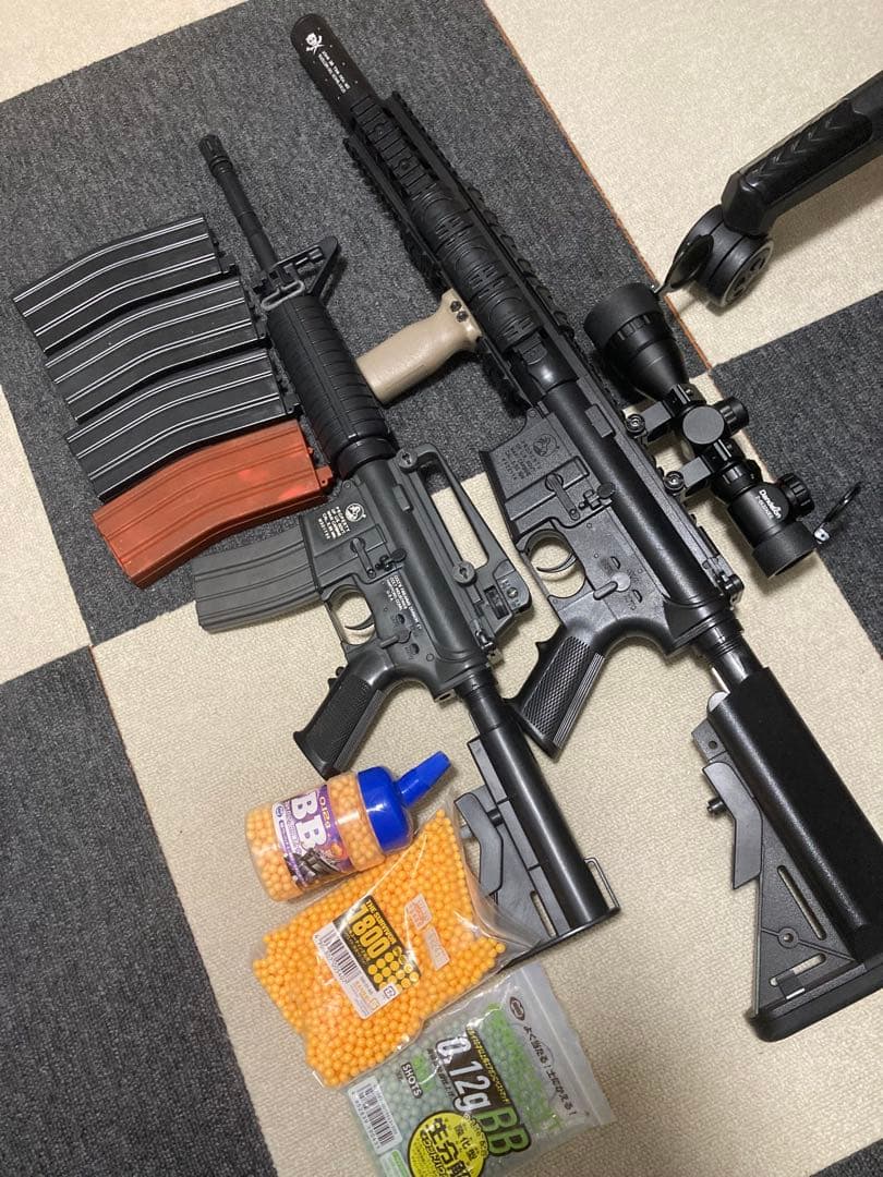 東京マルイ ボーイズとライトプロ電動ガン スコープ付き BB弾・マガジン付