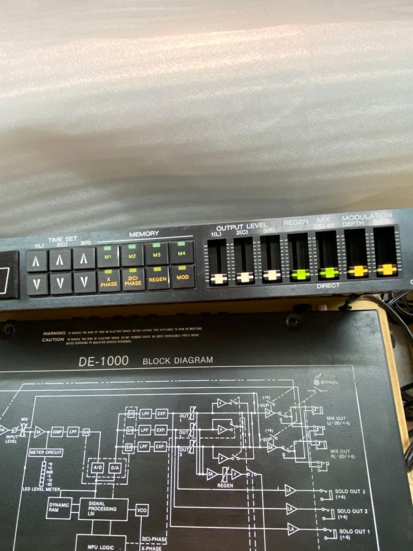 オーディオ DE-1000 TOA デジタルエフェクタ 2台