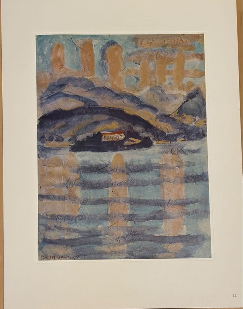 梅原龍三郎「STREASA 1958 」ストレーザ 画集 額絵 限定版 彌生画廊