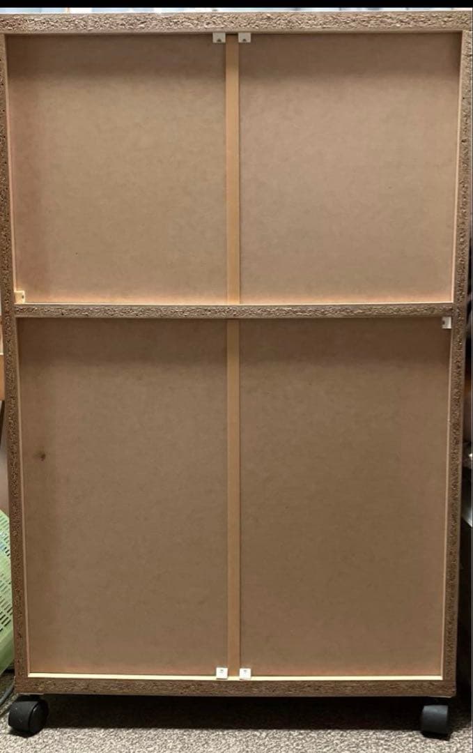 スライド可動式本棚自作移動キャスター付き