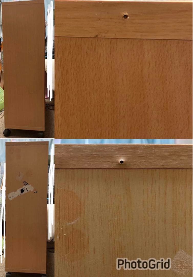 スライド可動式本棚自作移動キャスター付き