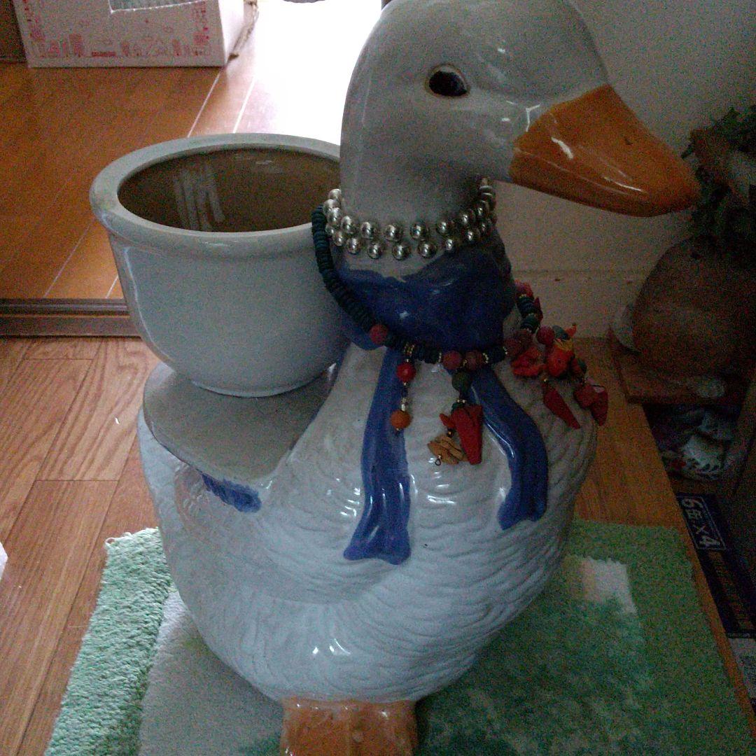 アヒル 陶器 置物 インテリア