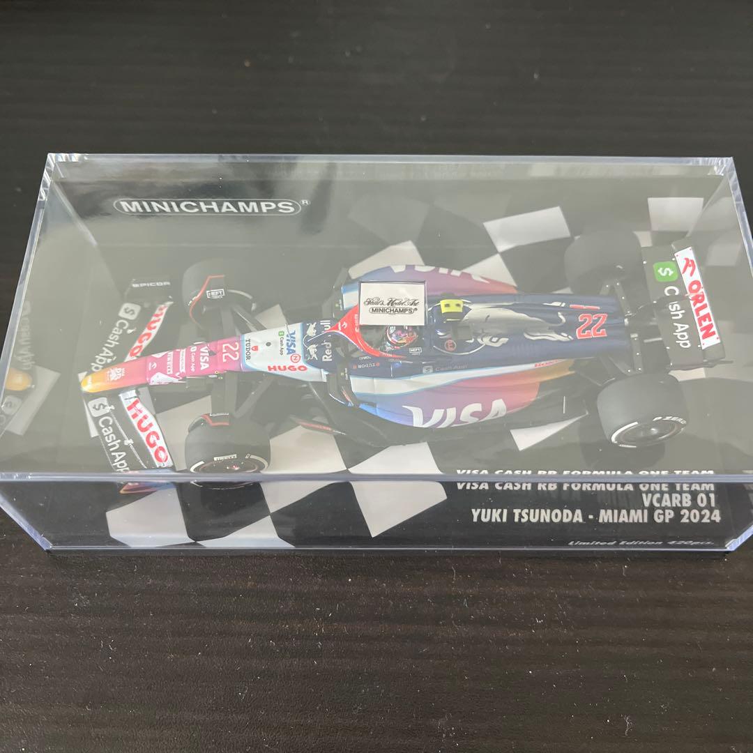 MINICHAMPS 1/43 VCARB01 角田裕毅 2024 マイアミGP - メルカリ