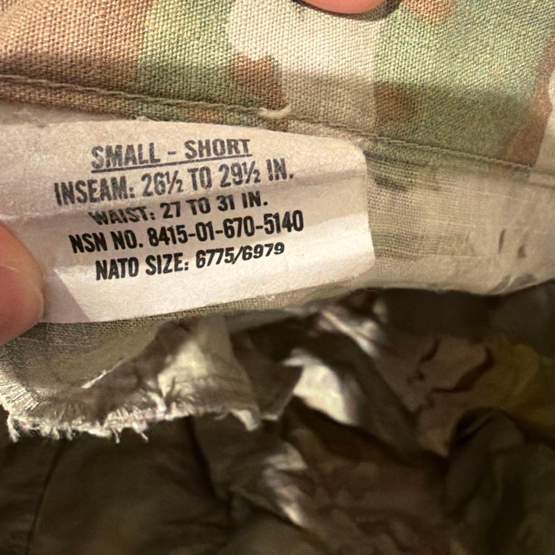 米軍実物 コンバット3点セット Small 迷彩 ジャケット/シャツ/パンツ