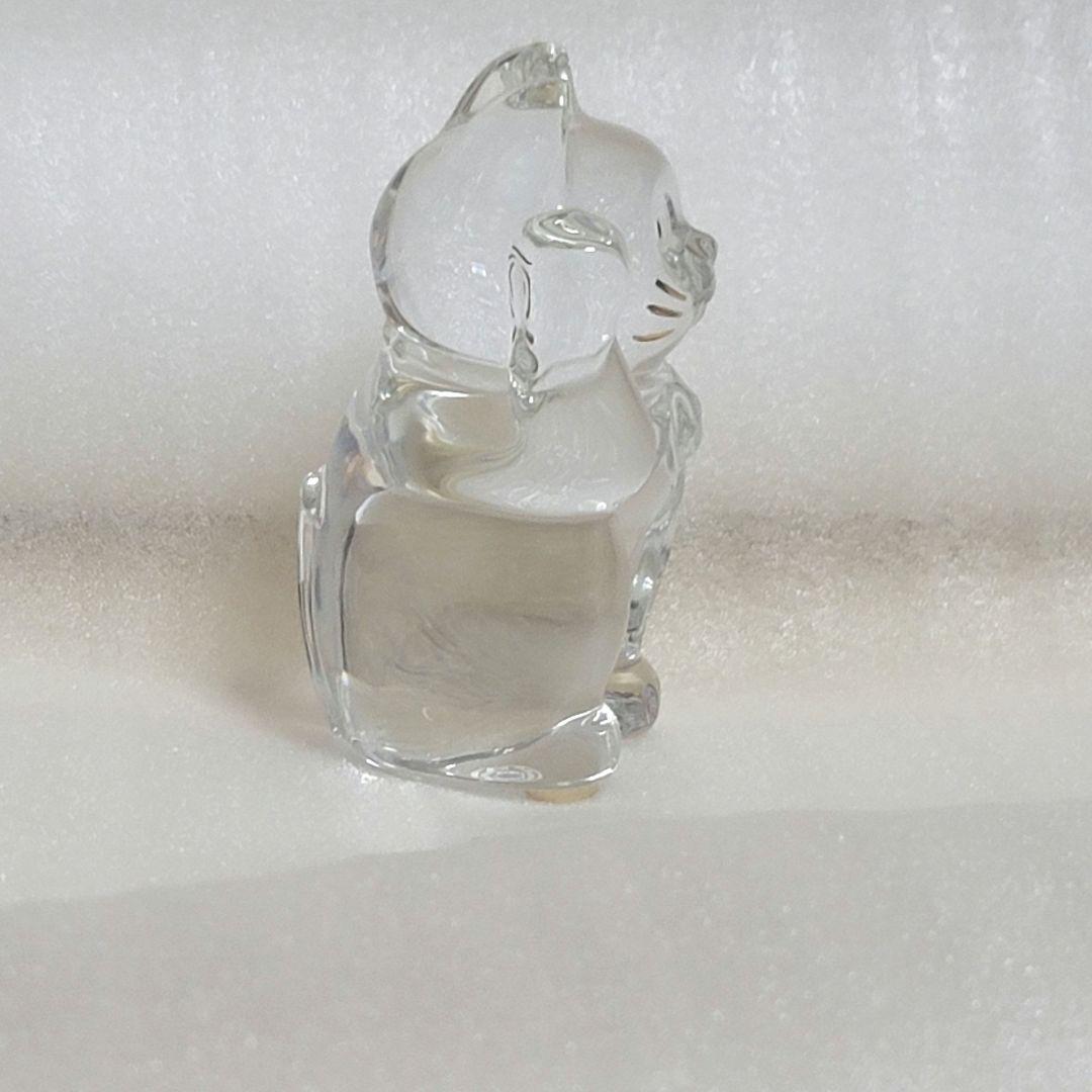 【X'mas価格】Baccarat 招き猫 ミッドナイト クリスタルバカラ ペア