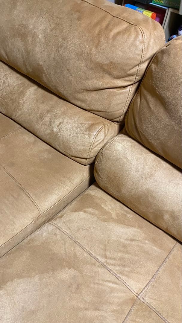 RELAX FORMベージュ L字型ソファ スエード風