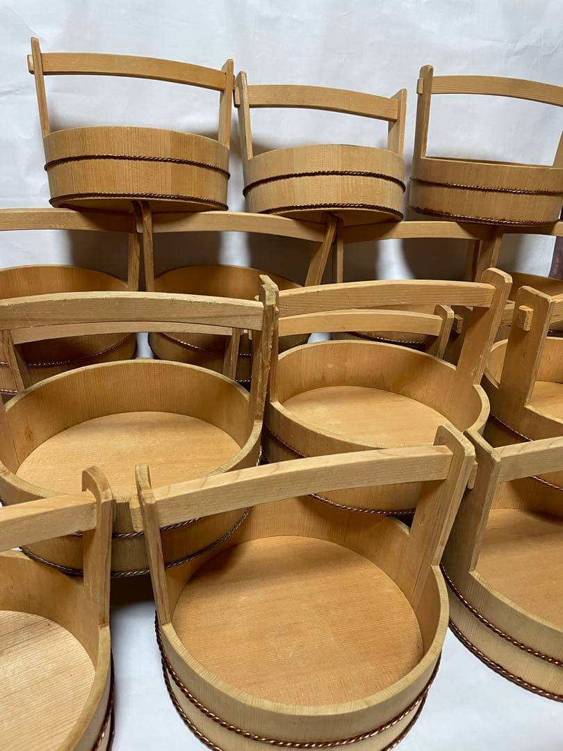 天然木　手桶　寿司桶　刺身桶　弁当桶　まとめ売り