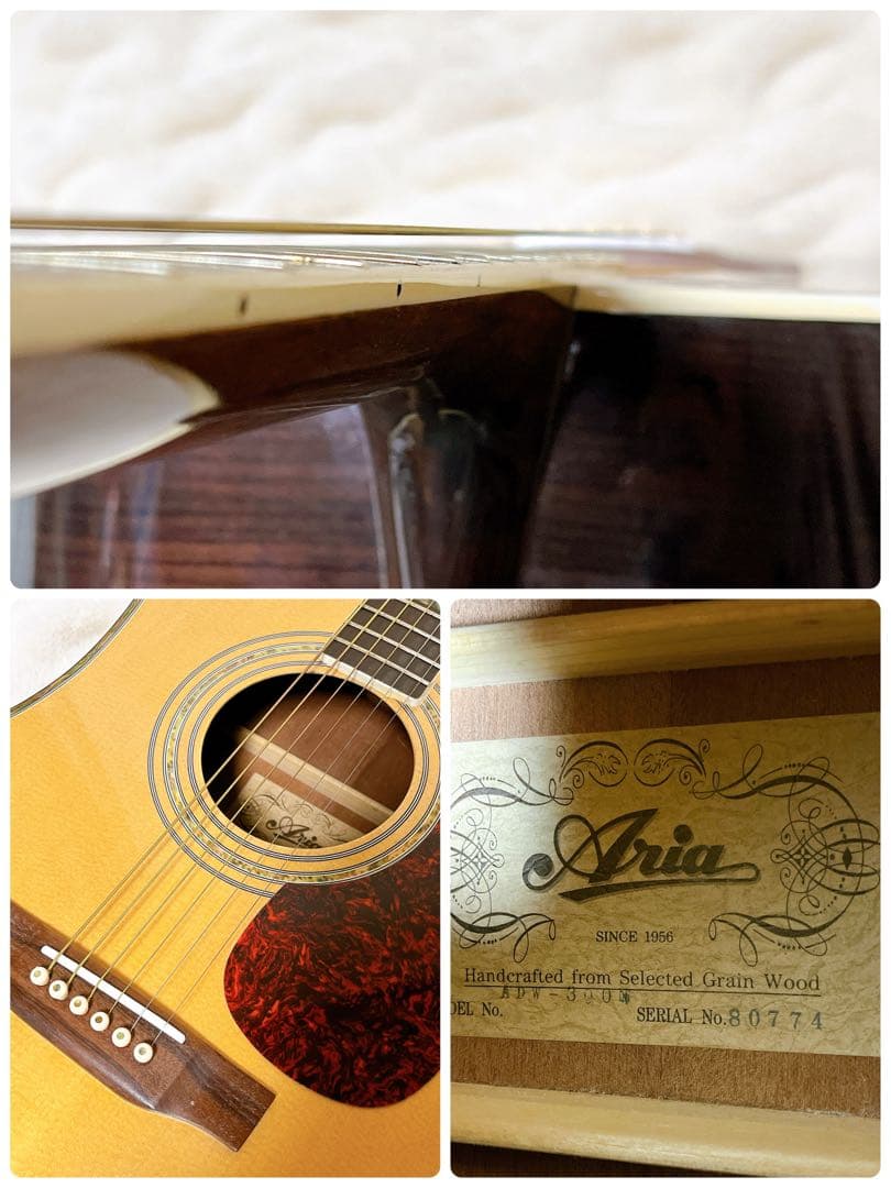 Aria アリア ADW-300 N アコースティックギター アコギ - メルカリ