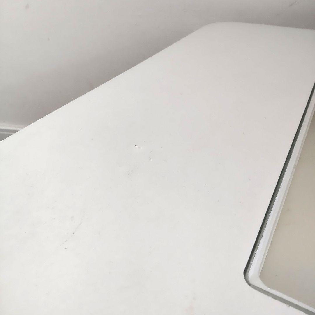 ミッドセンチュリー　ガラステーブル　レトロポップ　ポストモダン　スペースエイジ