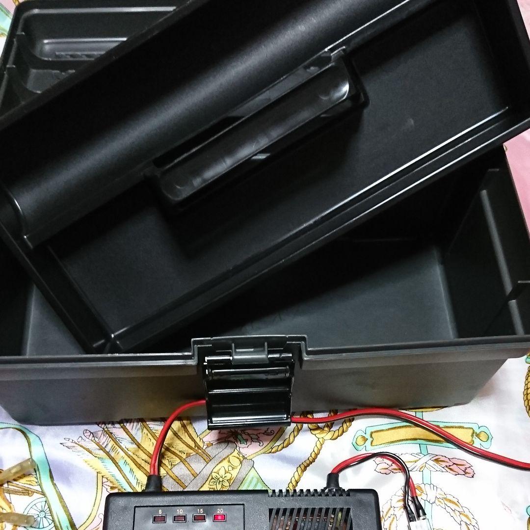 ❤️平成レトロラジコンＹ２Ｋブラシモーター用双葉アンプニッカドＢ急速充電器工具箱
