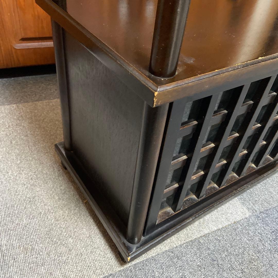 送料込み　茶箪笥 違い棚 インテリア 和 昭和レトロ 飾り棚