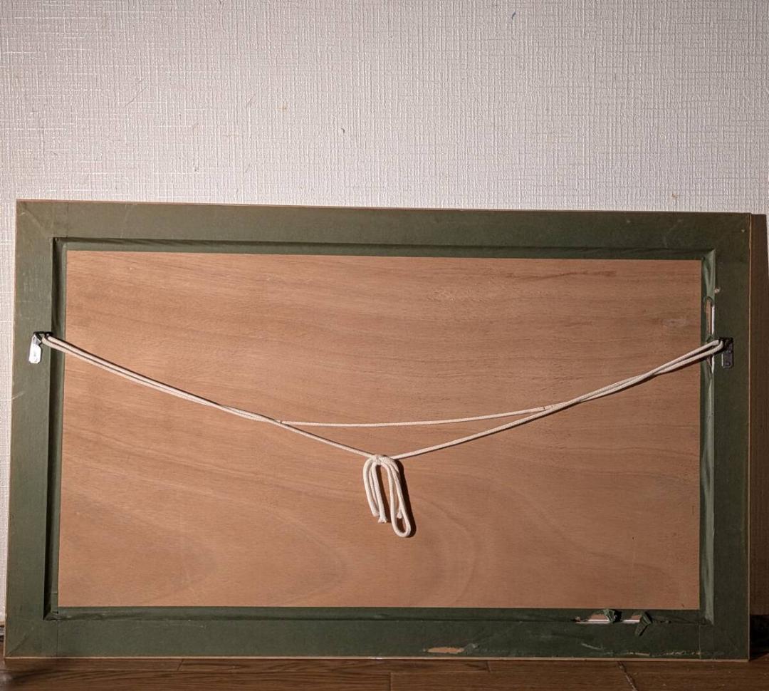 【真作】絵画　作者不詳　油彩　花　バスケットに咲く黄色い花の温もり　U12