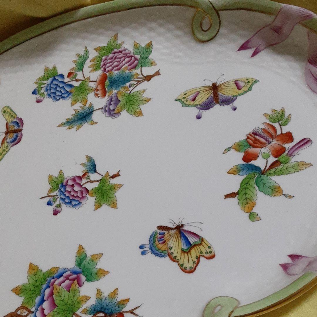 ヘレンド　ビクトリア　ブーケ　トレイ 40センチ