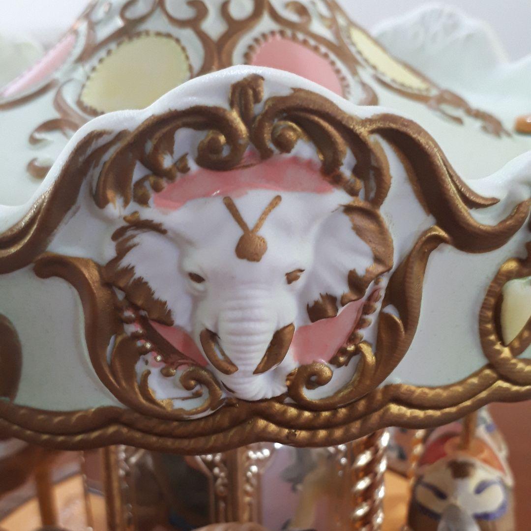 陶器製　訳あり　デラックスメリーゴーランド　アンティーク