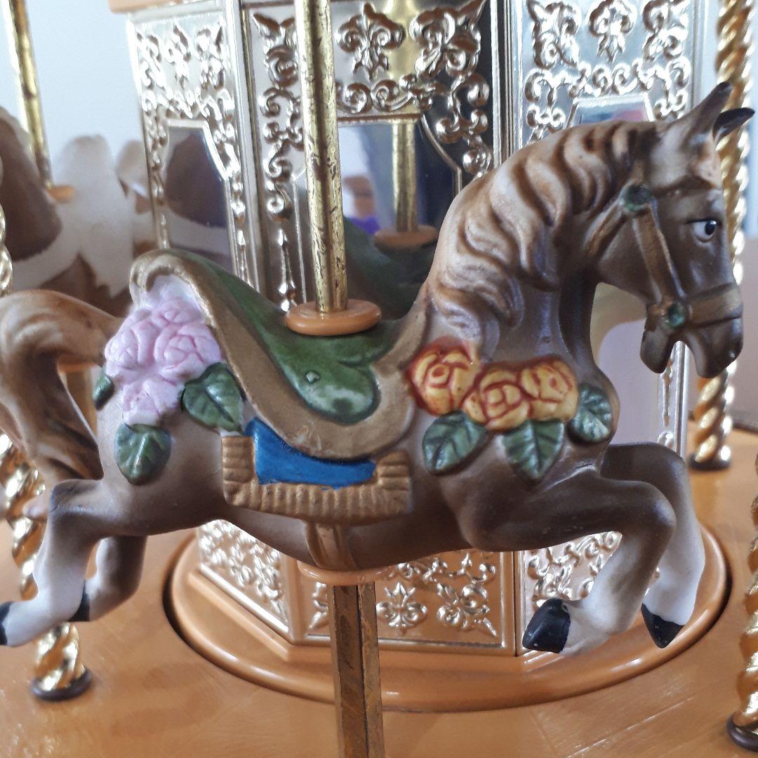 陶器製　訳あり　デラックスメリーゴーランド　アンティーク