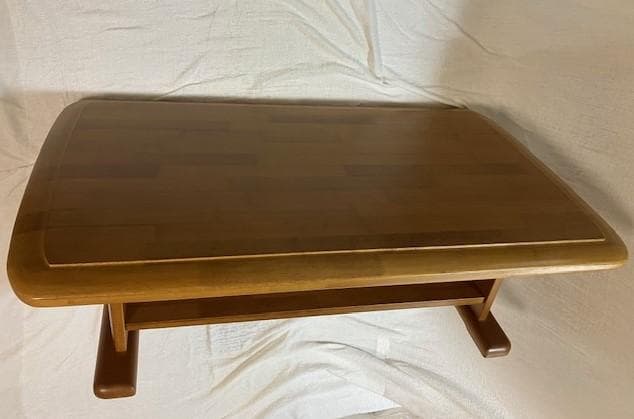 【美品・送料込】リビングテーブル ローテーブル 110x65x39cm 天然木