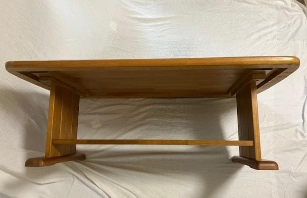 【美品・送料込】リビングテーブル ローテーブル 110x65x39cm 天然木